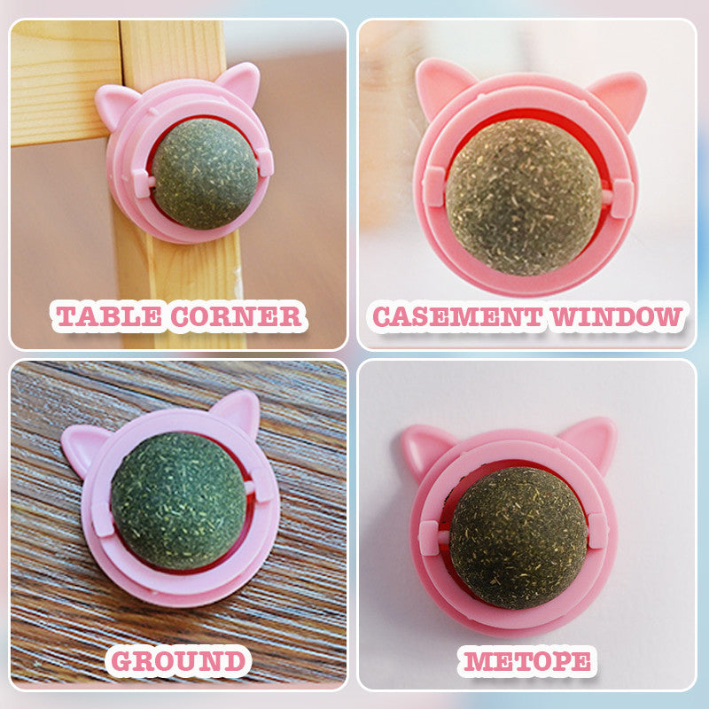 Edible Catnip Ball Cats Chasing Game Toys