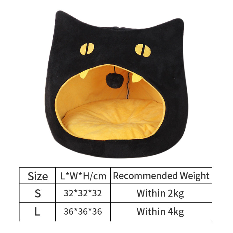 Adorable Cat Shaped Pet Bed & House