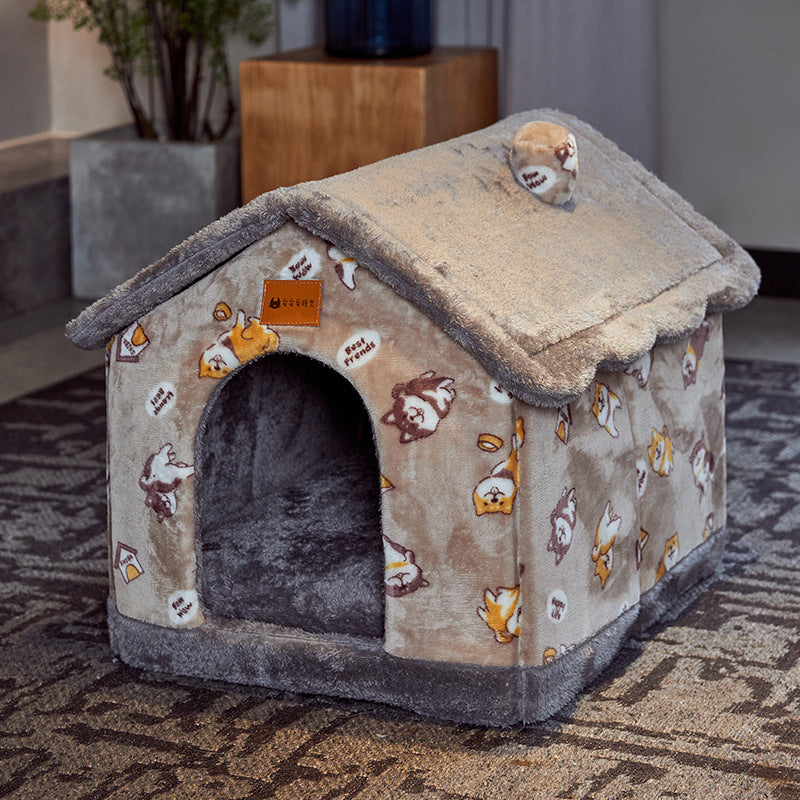 Foldable Dog House Pet Cat Bed