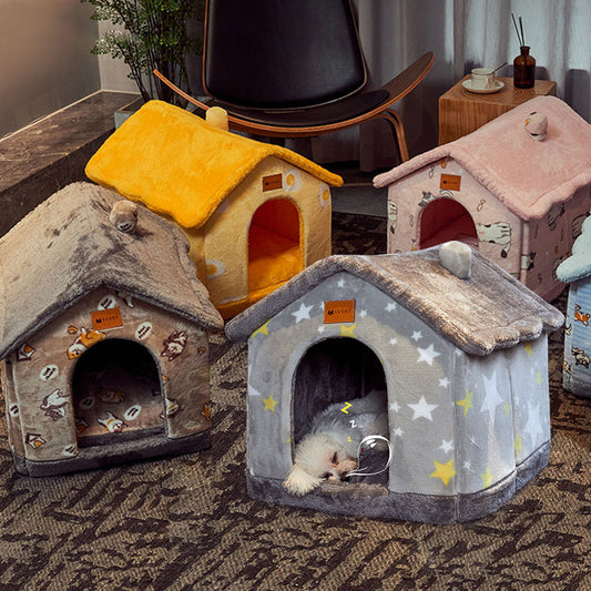 Foldable Dog House Pet Cat Bed