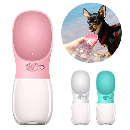 Portable Pet Dog Water Bottle-Bulldog Water Dispenser Feeder